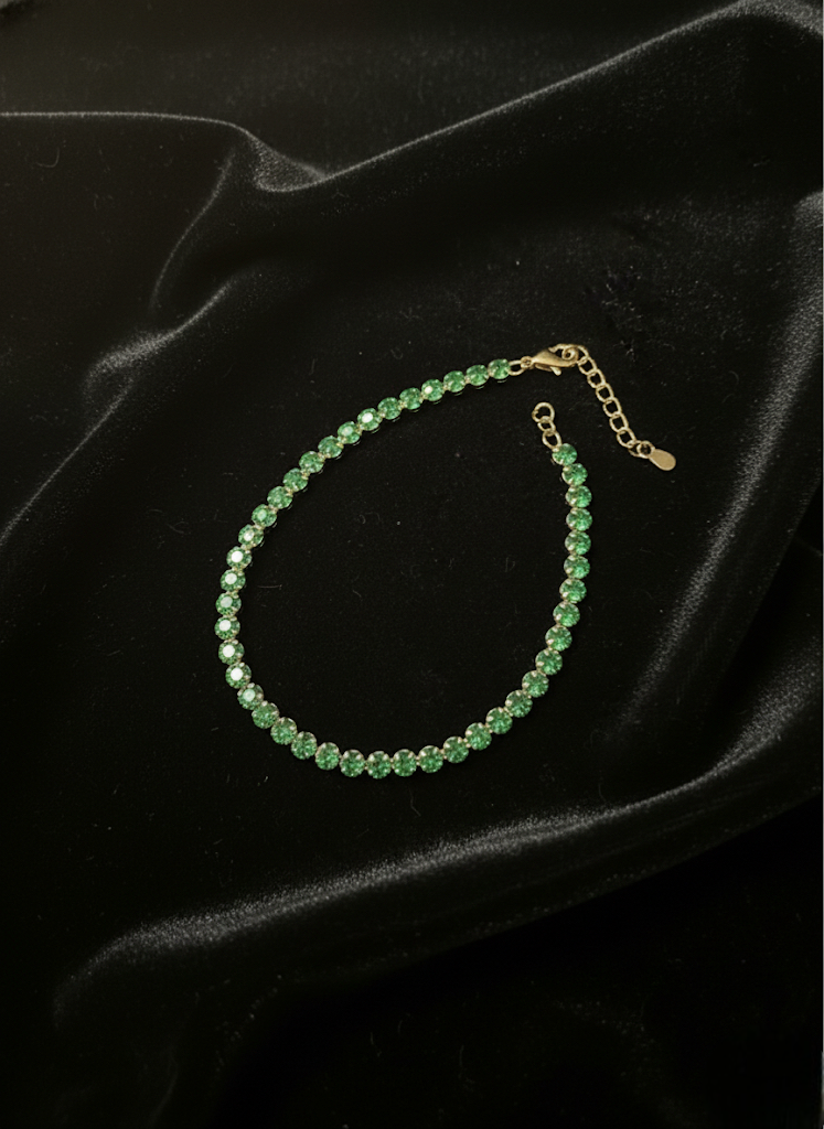 Emerald Tennis Bracelet | Bracelets | Jueria