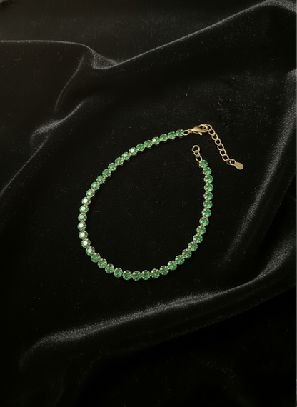 Emerald Tennis Bracelet | Bracelets | Jueria