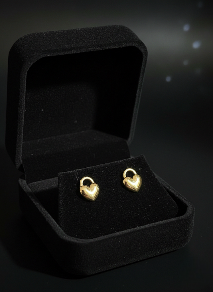 Gilded Disc Stud Earrings | Earrings | Jueria