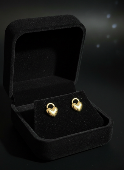 Gilded Disc Stud Earrings | Earrings | Jueria