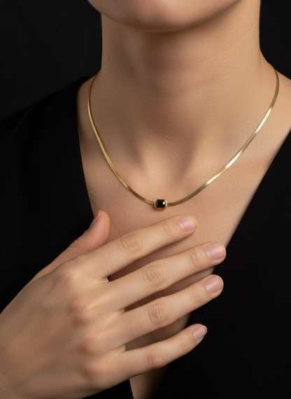 Emerald Luxe Pendant Necklace | Beautiful Jewellery To Gift | jueria