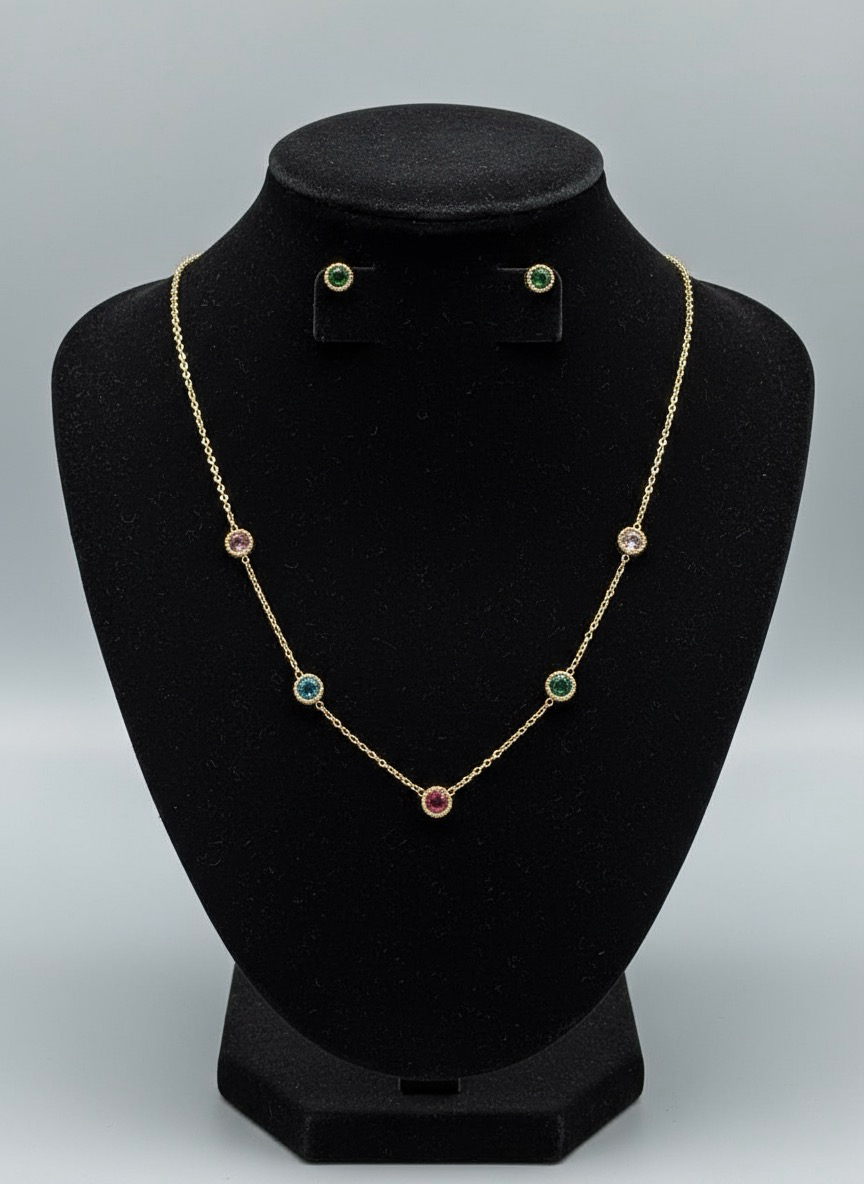 Mosaic Muse Gemstone Set | Beautiful Jewellery Under 500 | Jueria