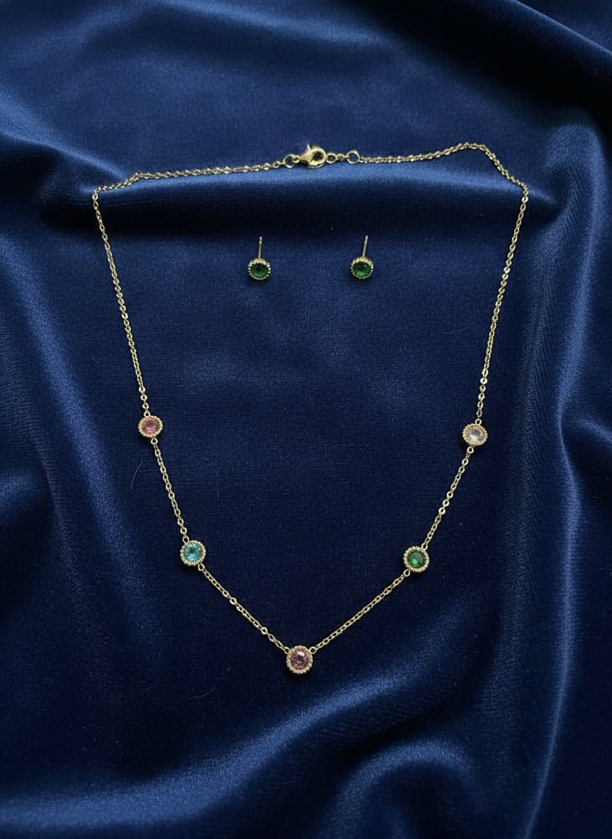 Mosaic Muse Gemstone Set | Beautiful Jewellery Under 500 | Jueria