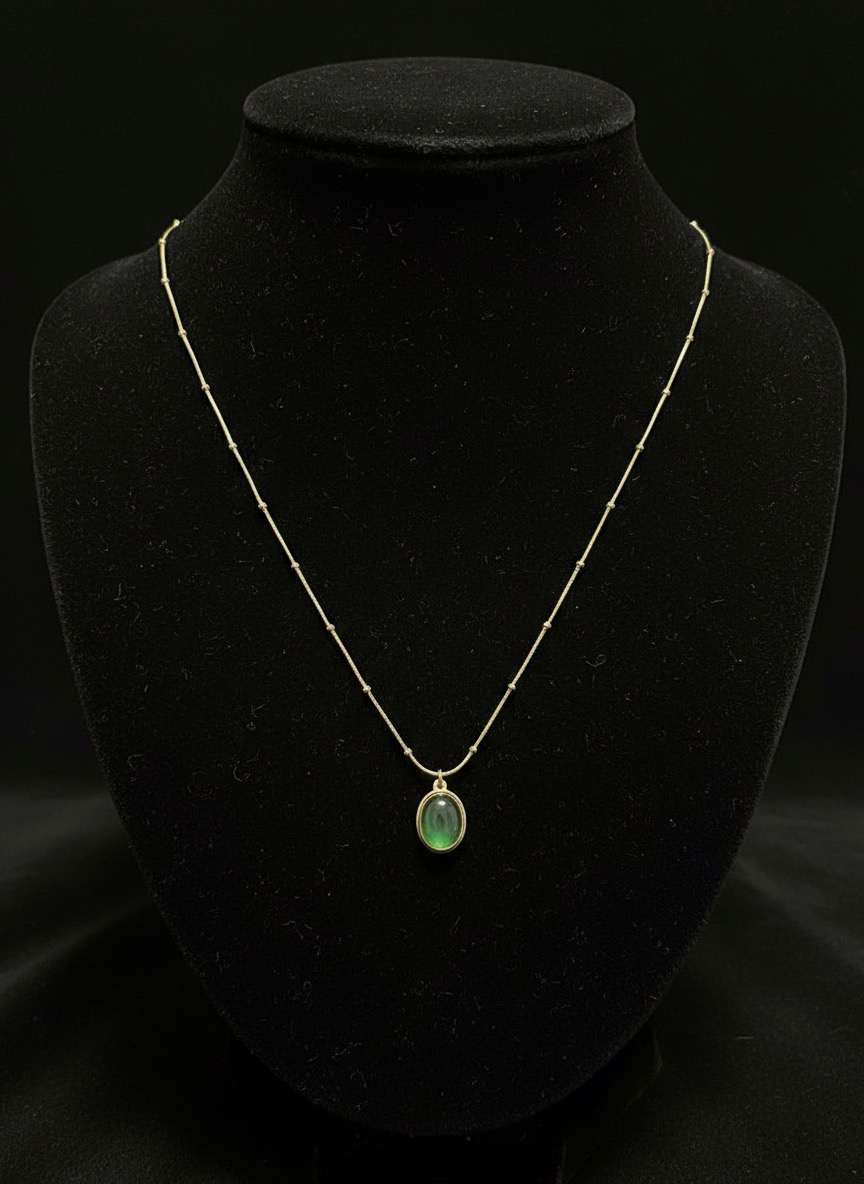 Emerald Glow Pendant Necklace | Pendent under 500 | Jueria