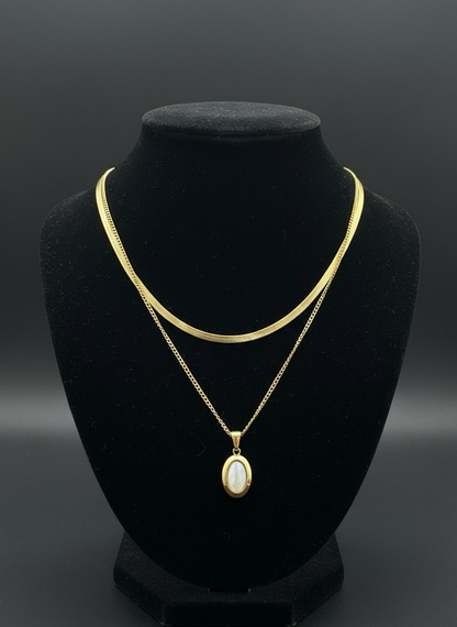 Golden Elegance Layered Necklace | Layered Necklace | Jueria