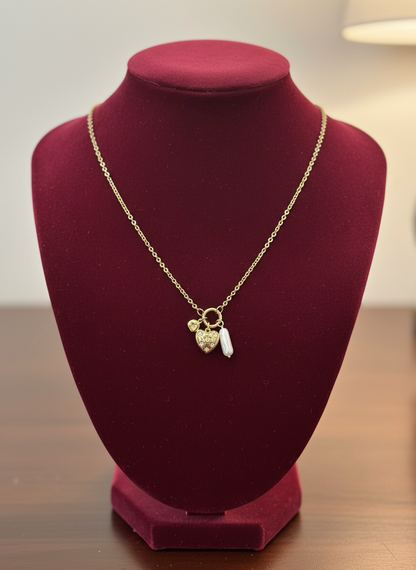 Crimson Charm Heart Necklace | Heart Necklace |  Beautiful  pendent under 500 | jueria