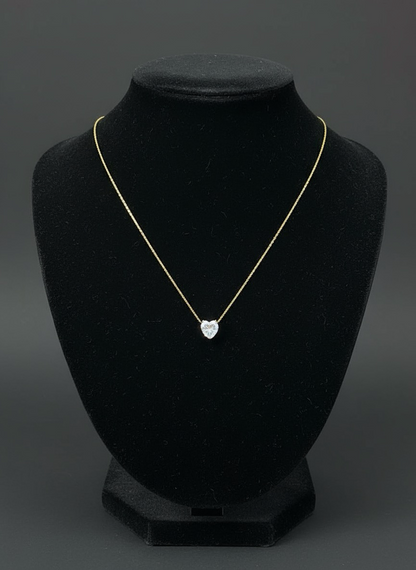 Heart Solitaire Pendant | solitaire stone | Beautiful Heart Shaped  Pendent Under 500 | Jueria