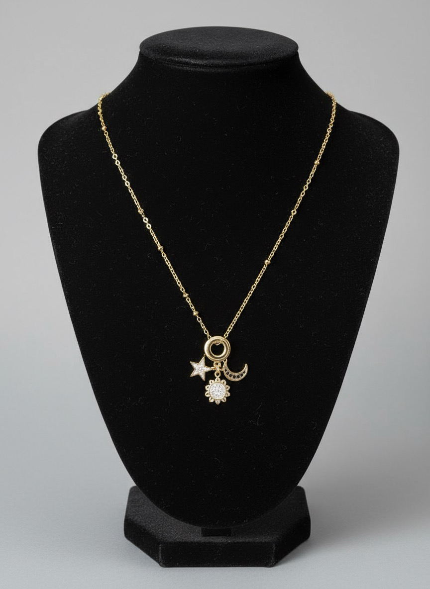 Celestial Charm Necklace | Beautiful Pendent Under 500 |  Jueria