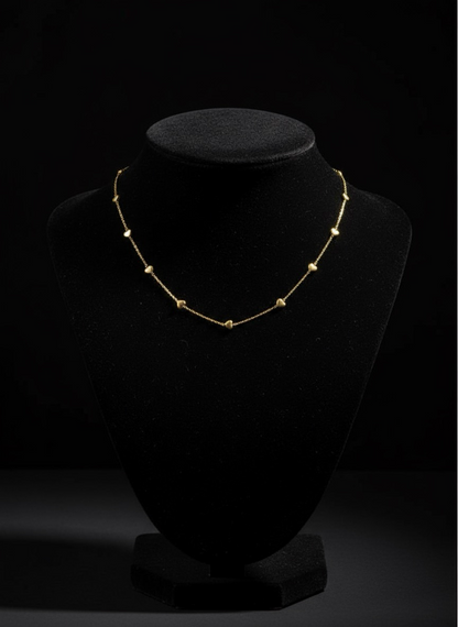 Golden Heartbeat Necklace | Gold Chain | Jueria