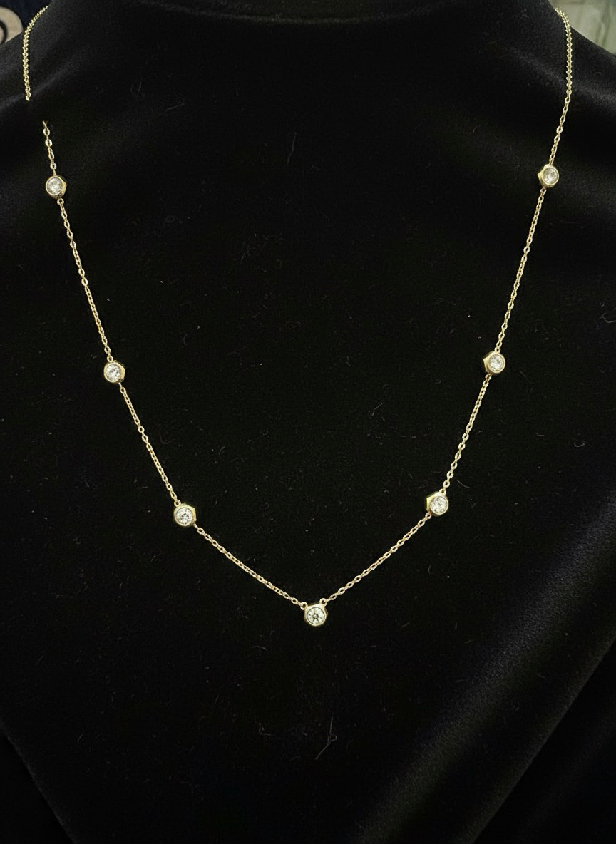 Gold Solitaire Necklace | Beautiful Necklace Under 500 | Jueria